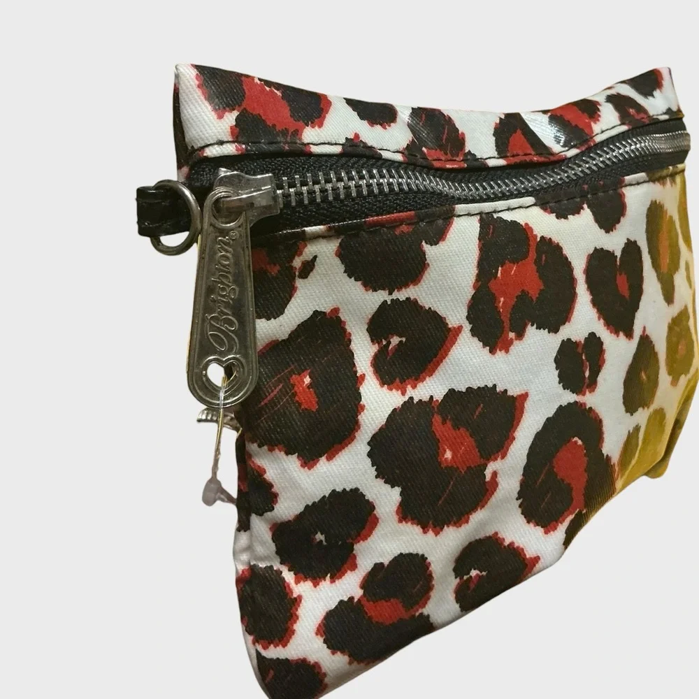 Brighton Leopard Print Cosmetic Bag w/ Sweet Shimmer Beauty Set